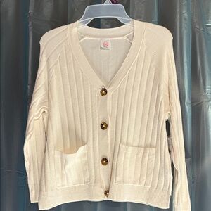 Wonder Nation Cream Button-Up Cardigan
